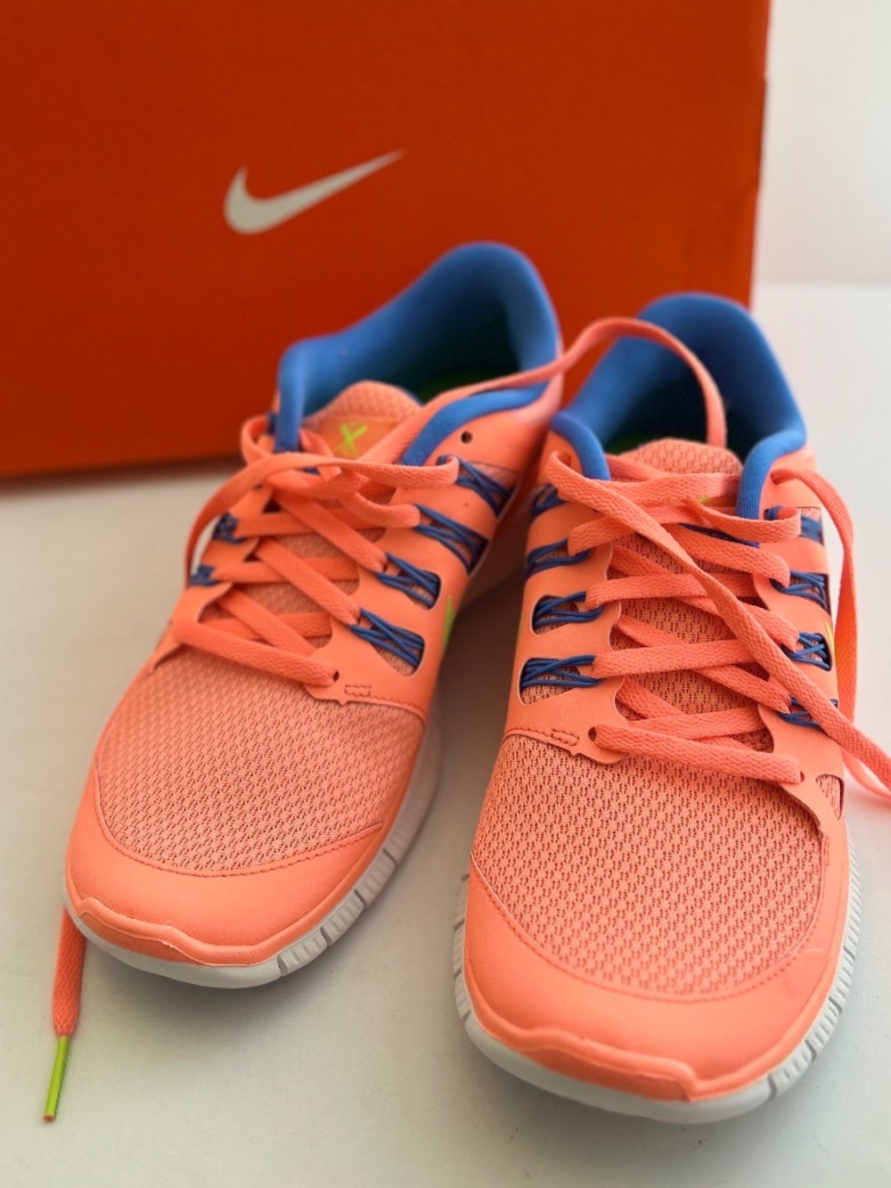 Nike Free 5.0+ Women's Running Shoe Peach/Coral Blue